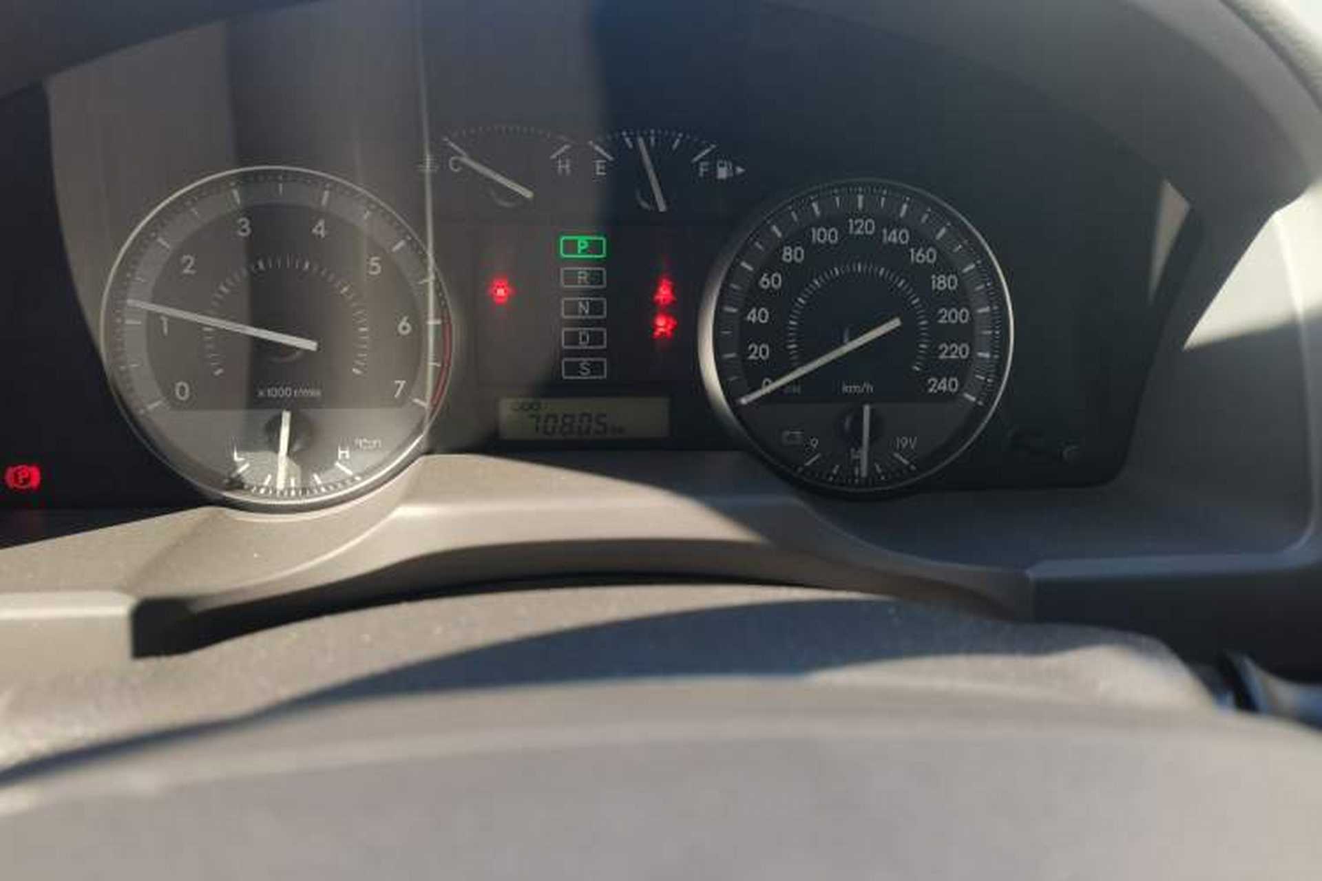 Used Toyota Land Cruiser  Odometer Close Up