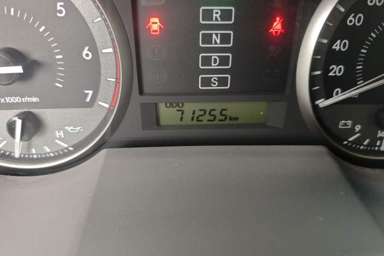 Used Toyota Land Cruiser  Odometer Close Up