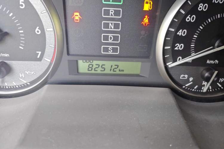 Used Toyota Land Cruiser  Odometer Close Up