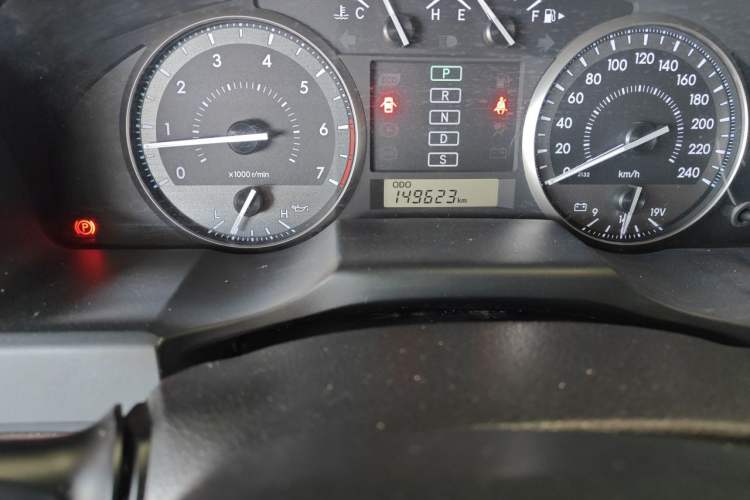 Used Toyota Land Cruiser  Odometer Close Up