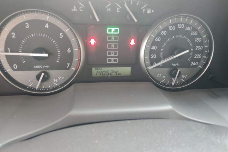 Used Toyota Land Cruiser  Odometer Close Up