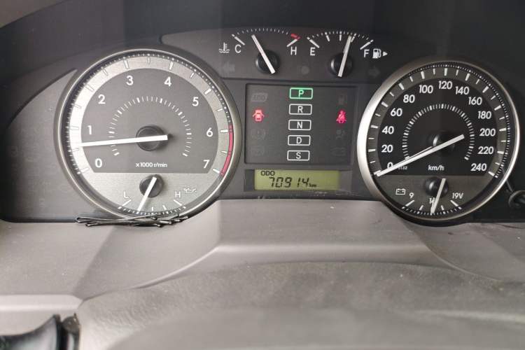 Used Toyota Land Cruiser  Odometer Close Up