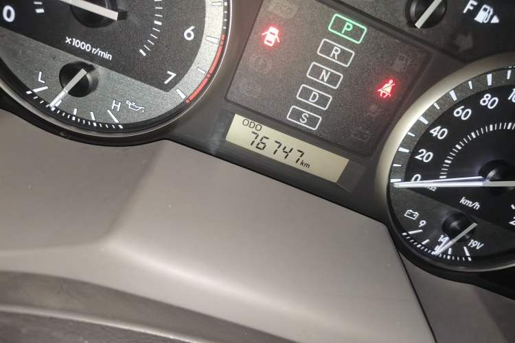 Used Toyota Land Cruiser  Odometer Close Up