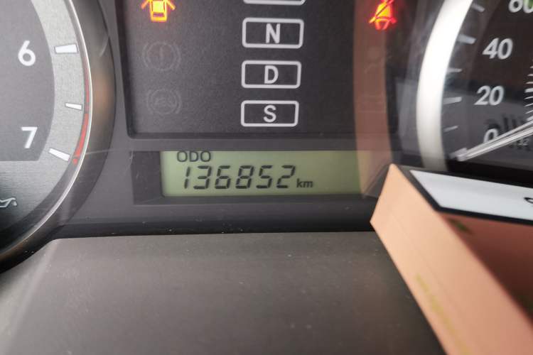 Used Toyota Land Cruiser  Odometer Close Up
