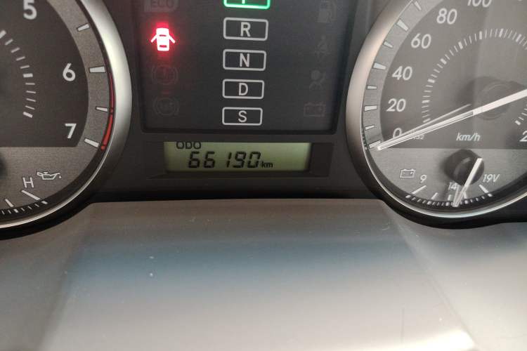 Used Toyota Land Cruiser  Odometer Close Up