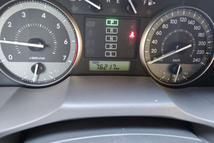 Used Toyota Land Cruiser  Odometer Close Up