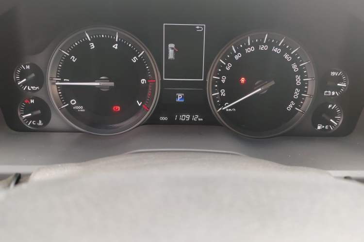 Used Toyota Land Cruiser  Odometer Close Up