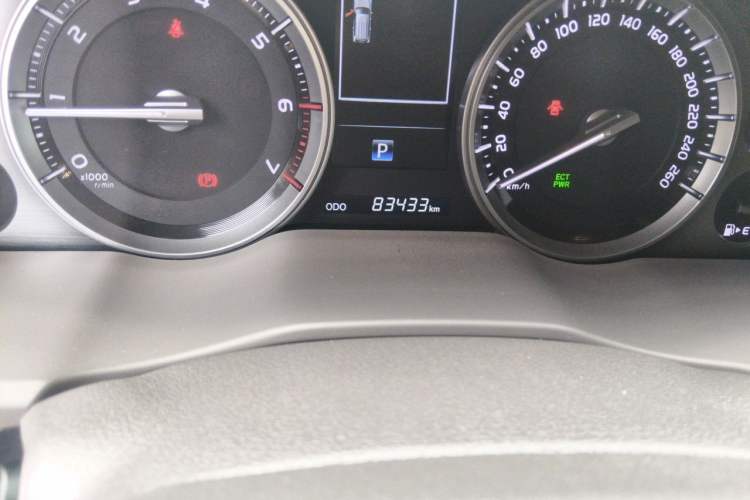 Used Toyota Land Cruiser  Odometer Close Up
