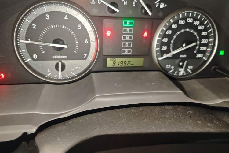 Used Toyota Land Cruiser  Odometer Close Up