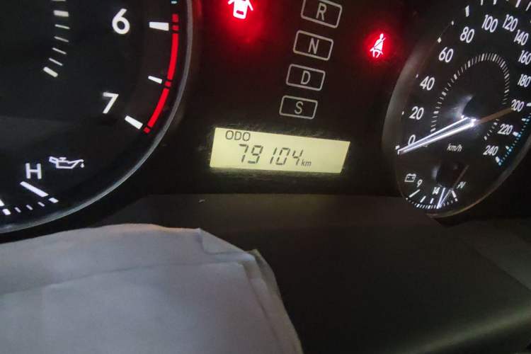 Used Toyota Land Cruiser  Odometer Close Up