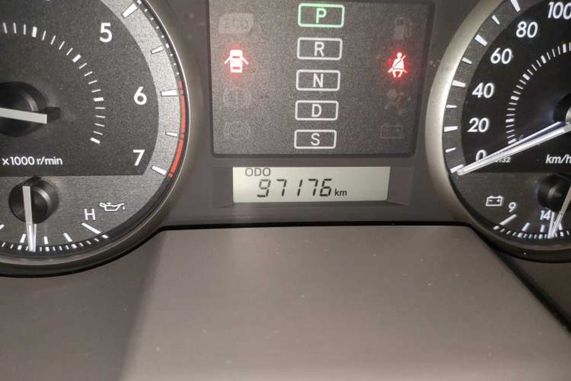 Used Toyota Land Cruiser  Odometer Close Up