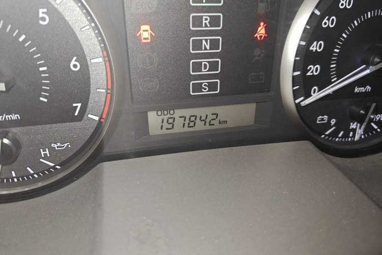 Used Toyota Land Cruiser  Odometer Close Up
