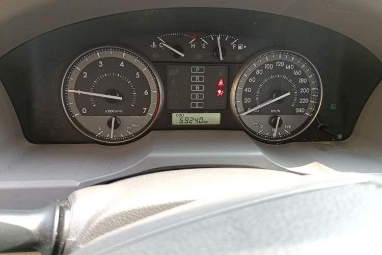 Used Toyota Land Cruiser  Odometer Close Up