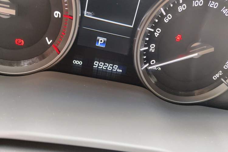 Used Toyota Land Cruiser  Odometer Close Up