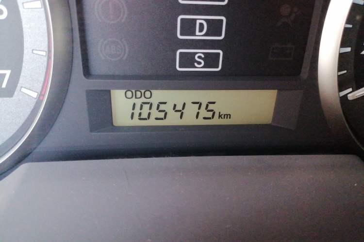 Used Toyota Land Cruiser  Odometer Close Up