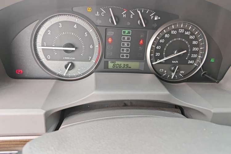 Used Toyota Land Cruiser  Odometer Close Up