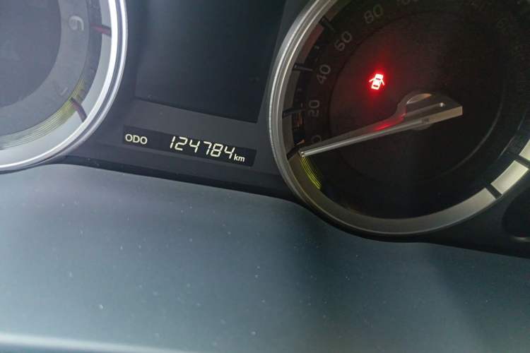 Used Toyota Land Cruiser  Odometer Close Up