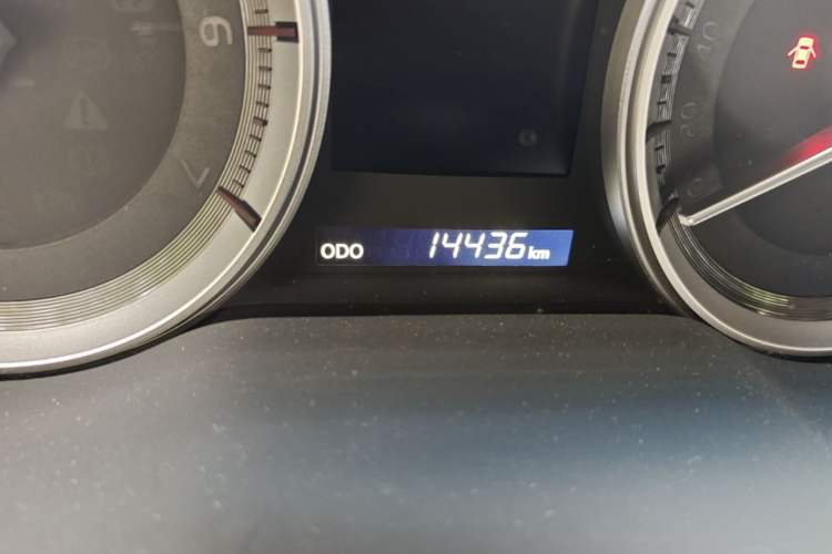 Used Toyota Land Cruiser  Odometer Close Up