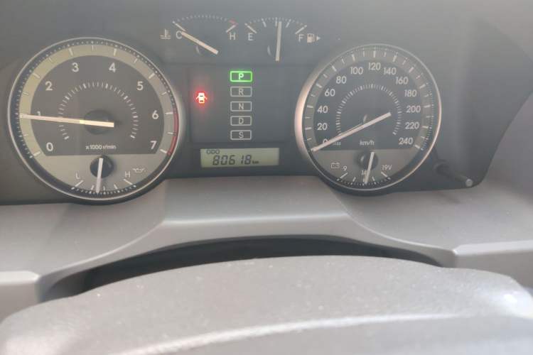 Used Toyota Land Cruiser  Odometer Close Up