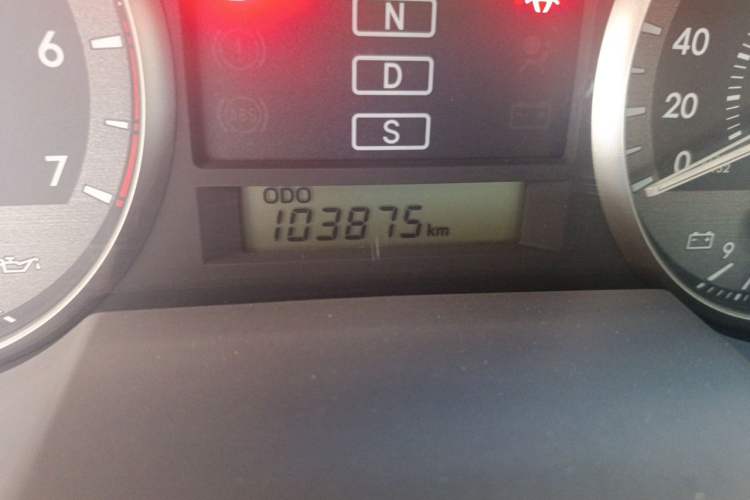 Used Toyota Land Cruiser  Odometer Close Up