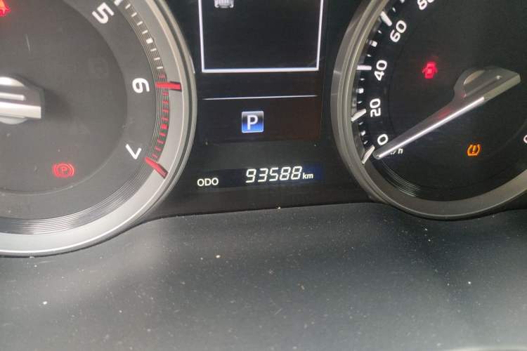 Used Toyota Land Cruiser  Odometer Close Up