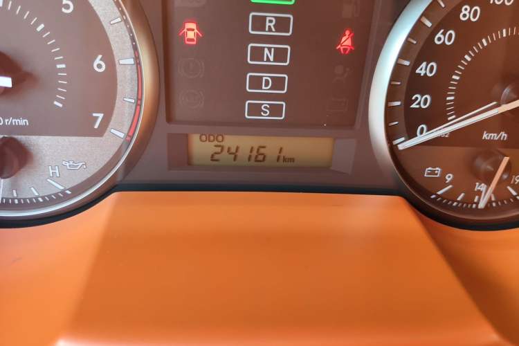 Used Toyota Land Cruiser  Odometer Close Up