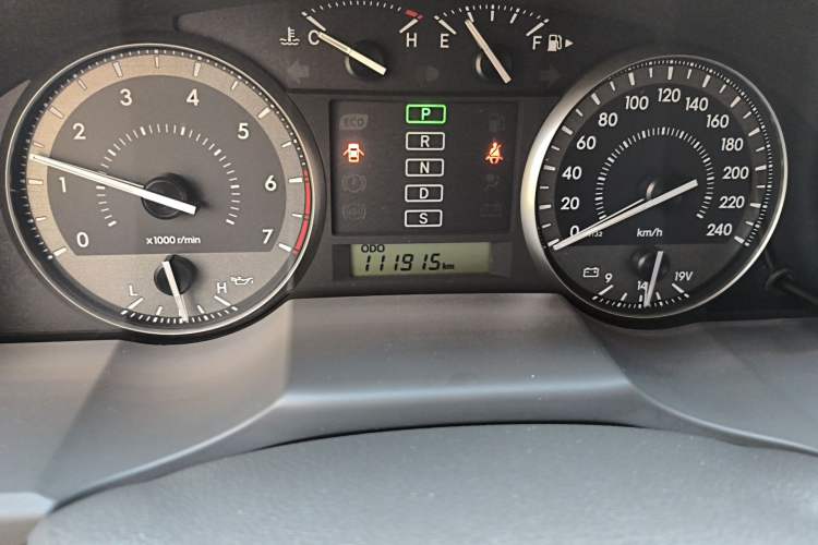 Used Toyota Land Cruiser  Odometer Close Up