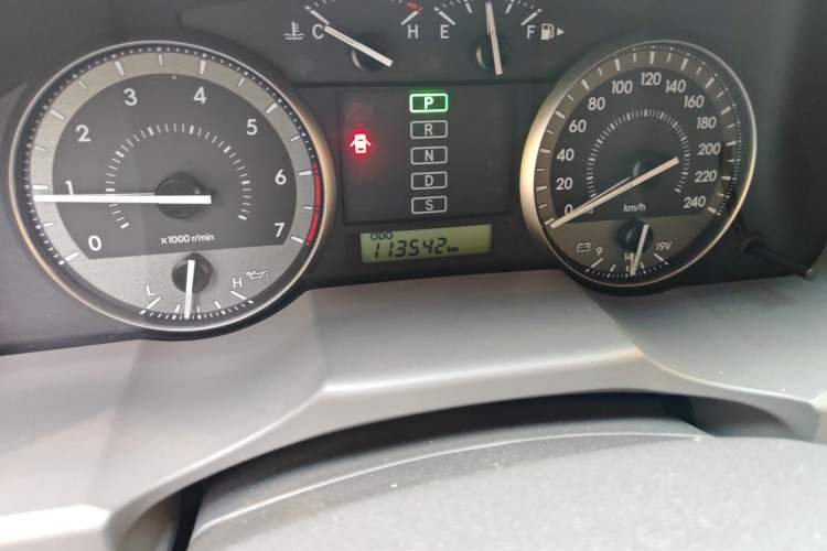 Used Toyota Land Cruiser  Odometer Close Up