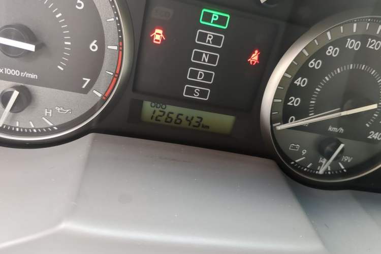 Used Toyota Land Cruiser  Odometer Close Up