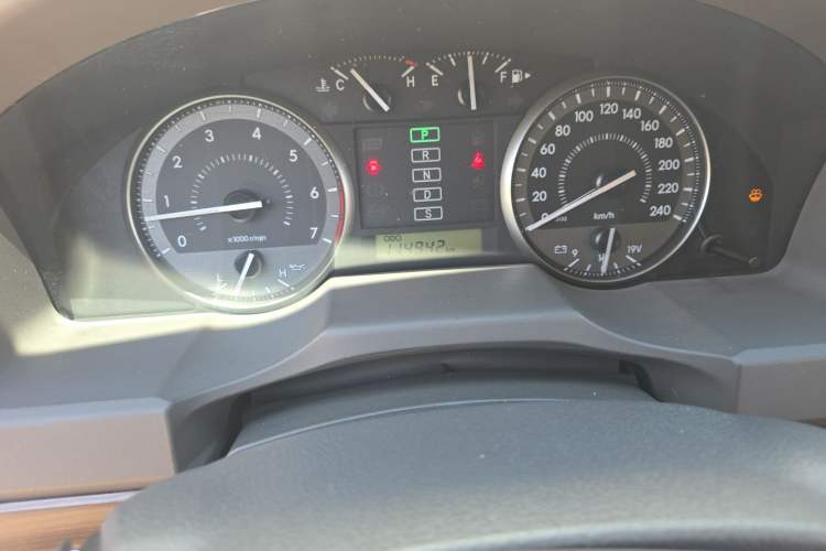 Used Toyota Land Cruiser  Odometer Close Up
