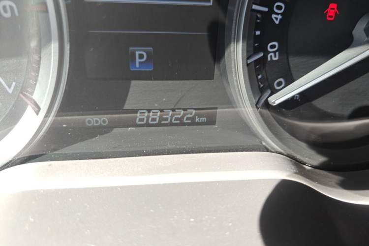 Used Toyota Land Cruiser  Odometer Close Up