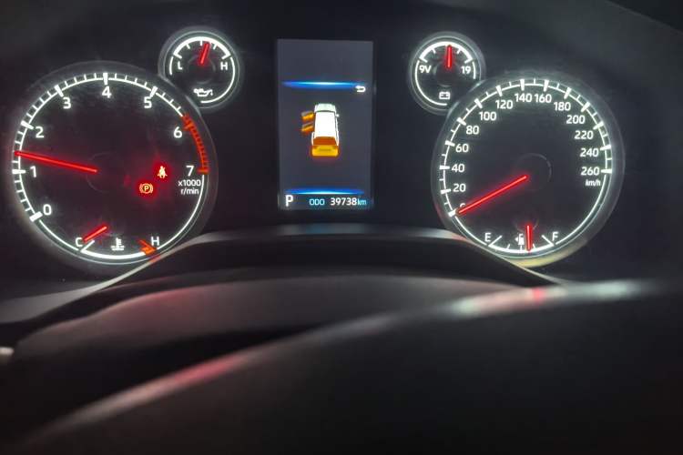 Used Toyota Land Cruiser  Odometer Close Up