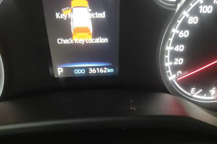 Used Toyota Land Cruiser  Odometer Close Up
