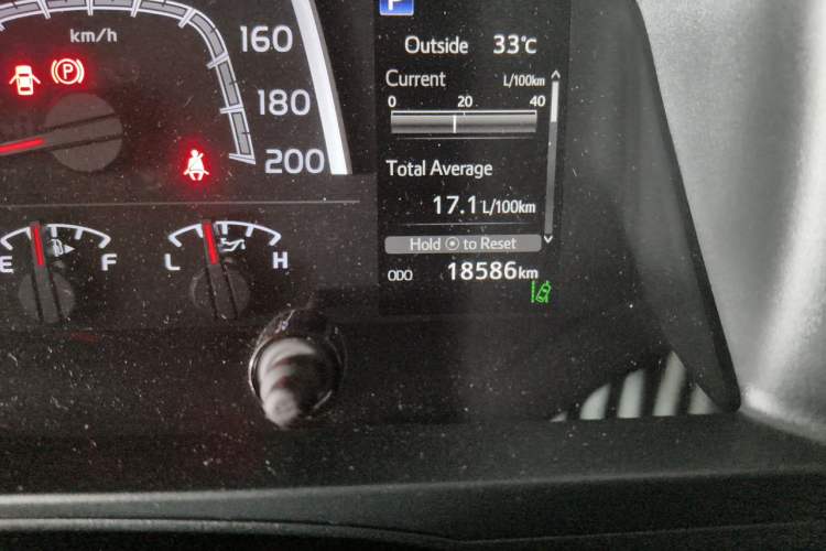 Used Toyota Land Cruiser  Odometer Close Up