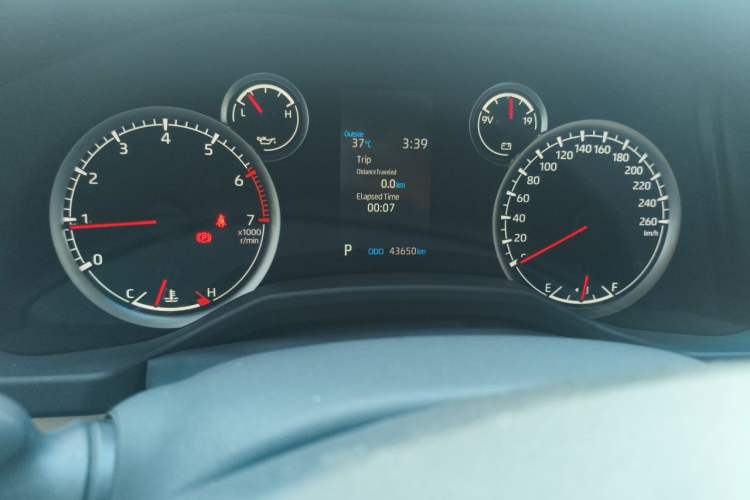 Used Toyota Land Cruiser  Odometer Close Up