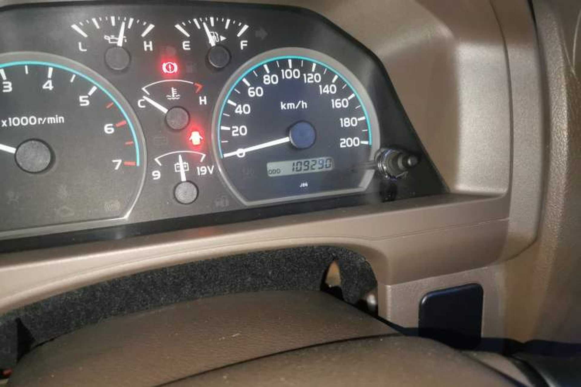 Used Toyota Land Cruiser 70  Odometer Close Up