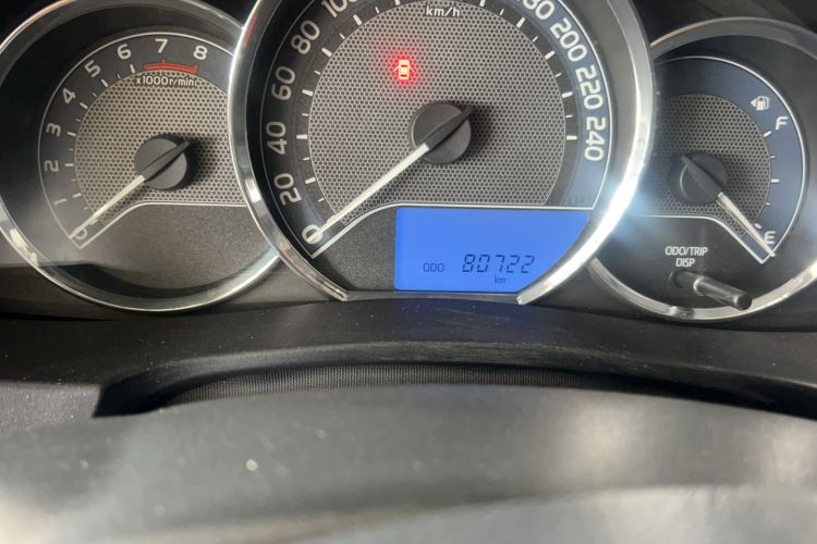 Used Toyota Levin 2014 1.6G Manual Elite Edition Odometer Close Up