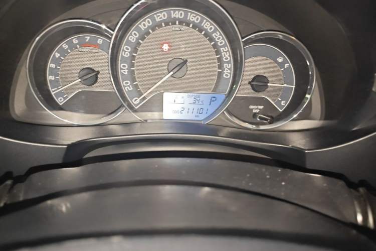 Used Toyota Levin 2014 1.6G CVT Elite Edition Odometer Close Up