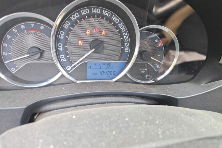 Used Toyota Levin 2014 1.6E Manual New Edition Odometer Close Up
