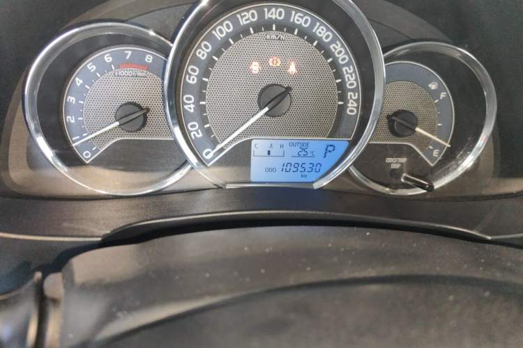 Used Toyota Levin 2014 1.6G CVT Elite Edition Odometer Close Up