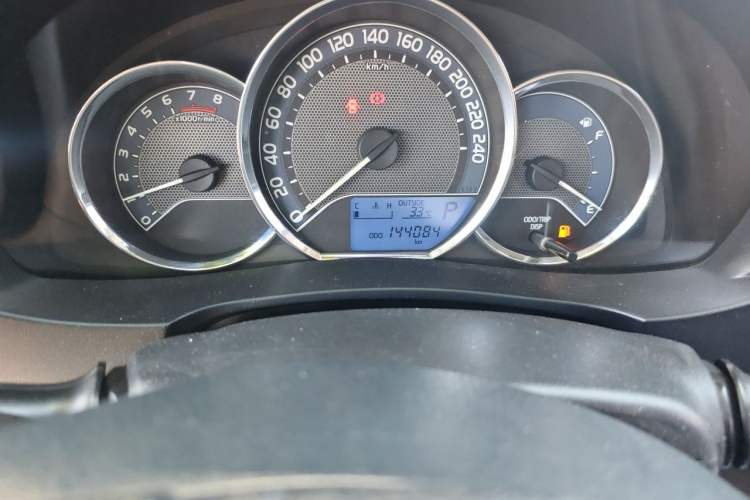 Used Toyota Levin 2014 1.6G CVT Elite Edition Odometer Close Up