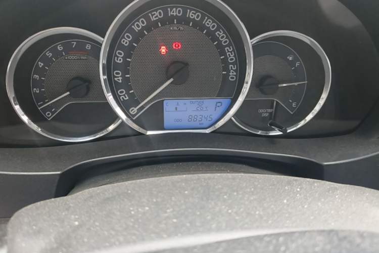 Used Toyota Levin 2014 1.6G CVT Elite Edition Odometer Close Up