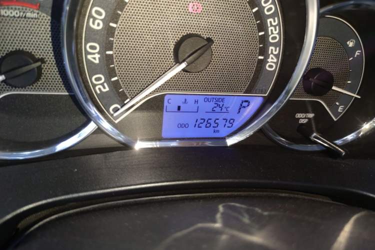 Used Toyota Levin 2014 1.6G CVT Elite Edition Odometer Close Up
