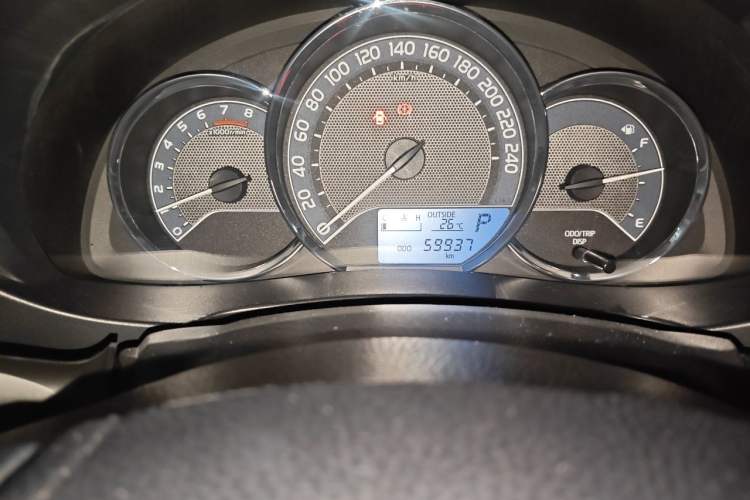 Used Toyota Levin 2014 1.6G CVT Elite Edition Odometer Close Up