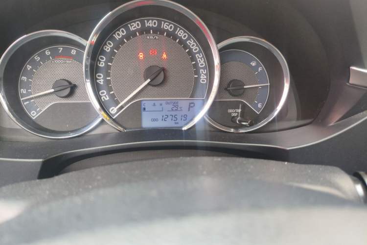 Used Toyota Levin 2014 1.6G CVT Elite Edition Odometer Close Up