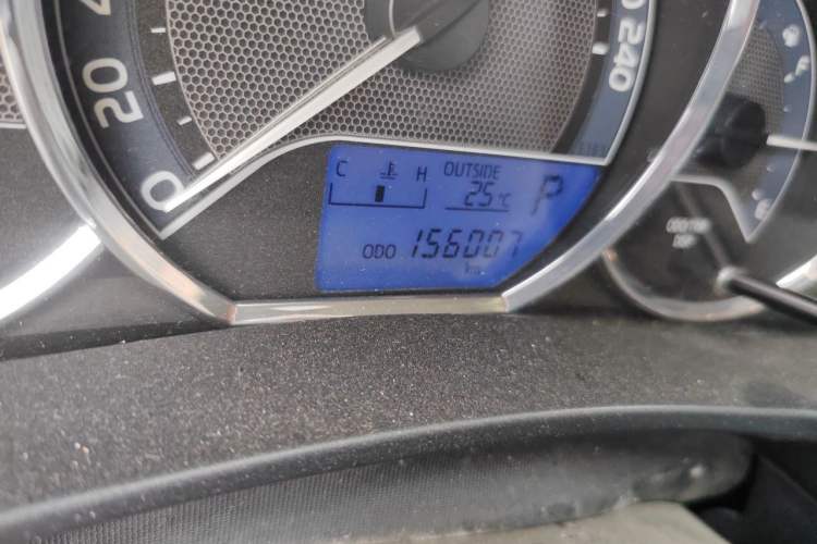 Used Toyota Levin 2014 1.6G CVT Elite Edition Odometer Close Up