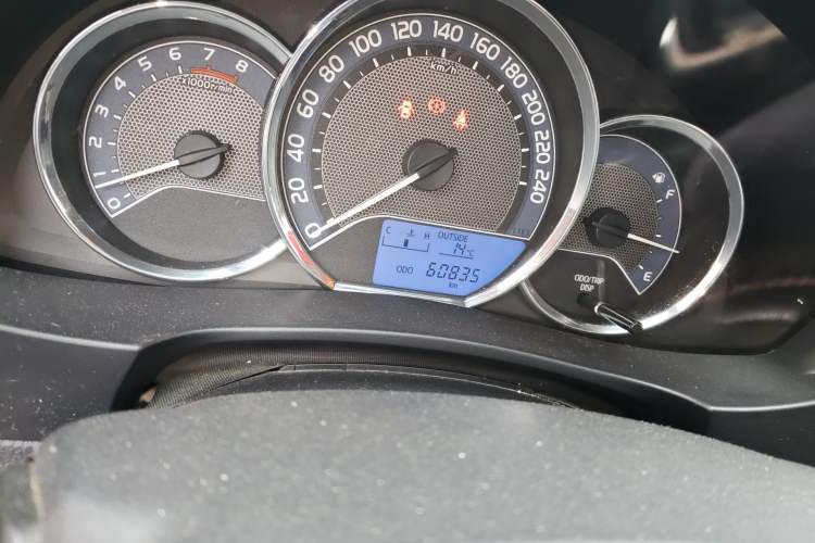 Used Toyota Levin 2014 1.6G Manual Elite Edition Odometer Close Up