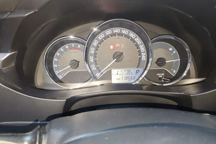 Used Toyota Levin 2014 1.6G-L CVT Leading Edition Odometer Close Up