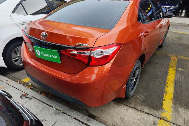 Used Toyota Levin 2015 1.6G CVT Orange Limited Edition Rear Right 45 Deg