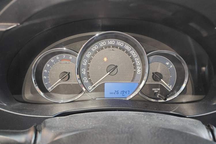 Used Toyota Levin 2015 1.6E CVT New Edition Odometer Close Up